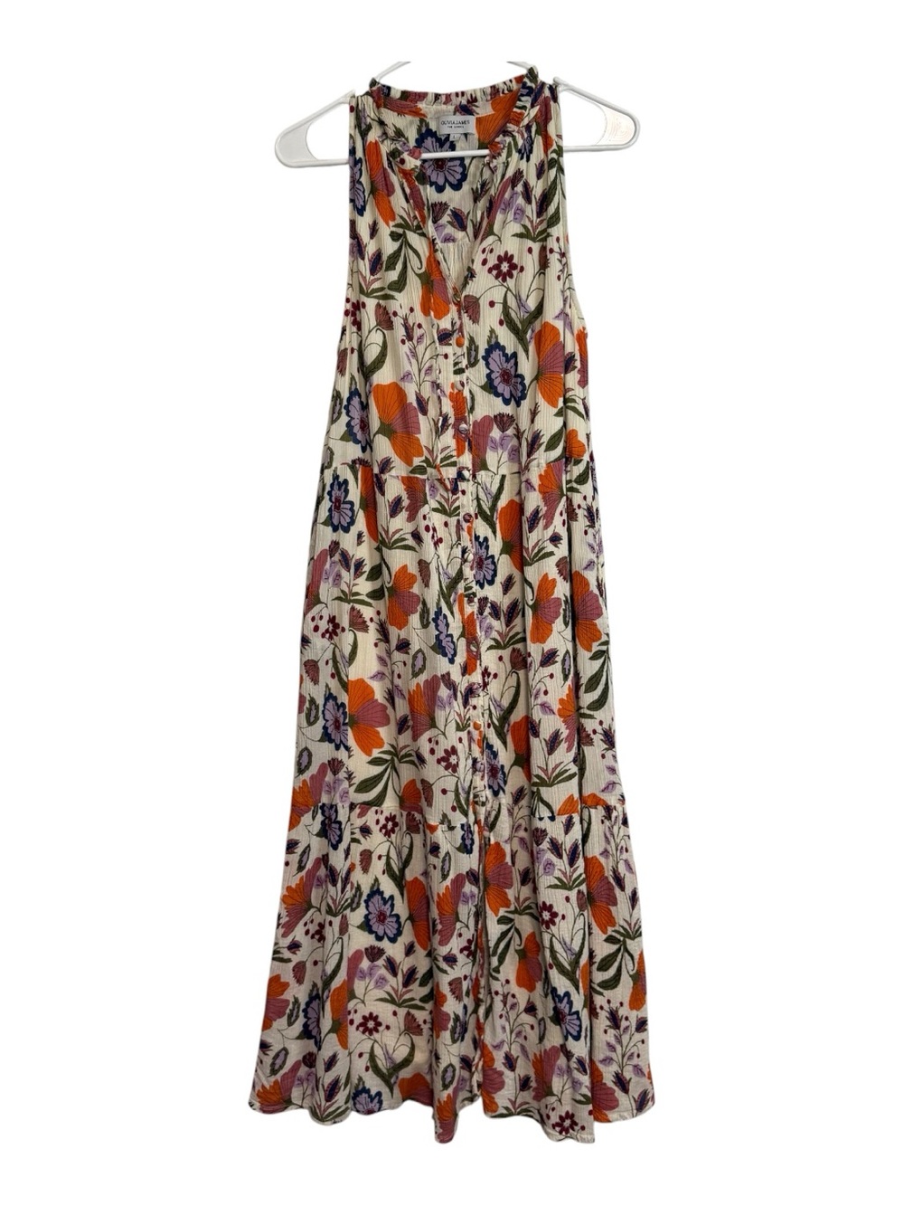 Olivia James The Label Sleeveless Floral Maxi Dress size L
